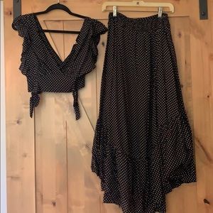 Free People Top and skirt